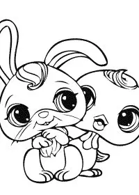 Fisă de colorat cu Littlest Pet Shop p56