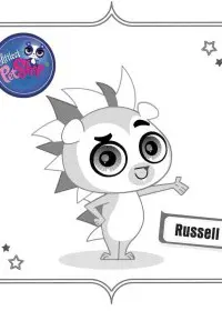 Fisă de colorat cu Littlest Pet Shop p6