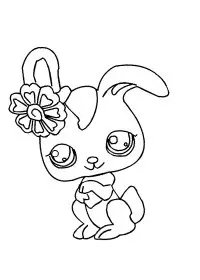 Fisă de colorat cu Littlest Pet Shop p60