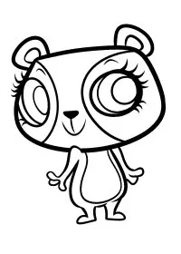 Fisă de colorat cu Littlest Pet Shop p61