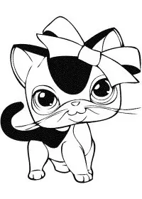Fisă de colorat cu Littlest Pet Shop p8