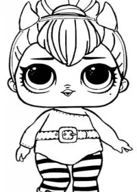 Fisă de colorat cu Lol p19