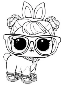 Fisă de colorat cu Lol p24