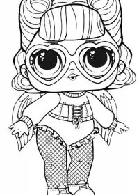 Fisă de colorat cu Lol p25