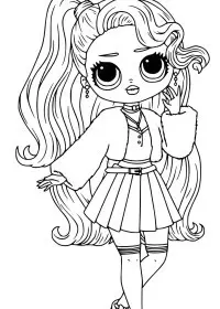 Fisă de colorat cu Lol p28