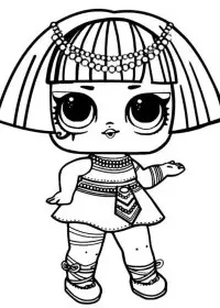 Fisă de colorat cu Lol p3