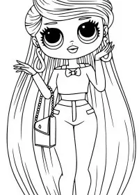 Fisă de colorat cu Lol p33