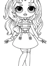 Fisă de colorat cu Lol p35