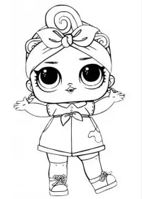 Fisă de colorat cu Lol p4