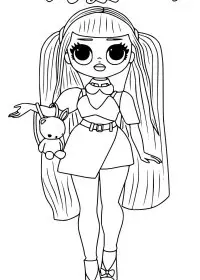 Fisă de colorat cu Lol p40