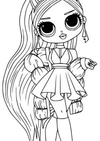 Fisă de colorat cu Lol p45