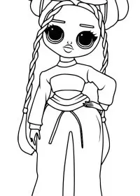 Fisă de colorat cu Lol p46