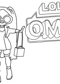 Fisă de colorat cu Lol p47