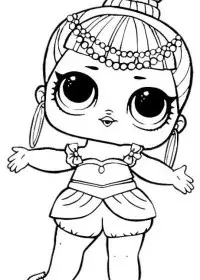 Fisă de colorat cu Lol p5