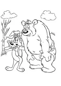 Fisă de colorat cu Looney tunes de colorat p06