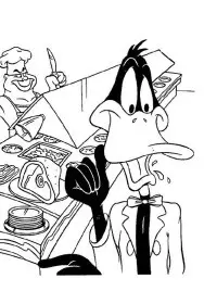 Fisă de colorat cu Looney tunes de colorat p20