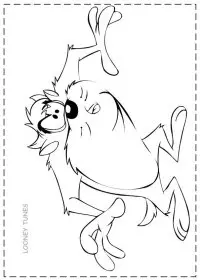 Fisă de colorat cu Looney tunes de colorat p24