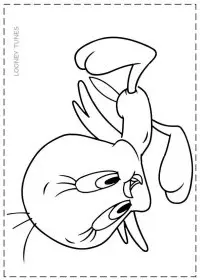 Fisă de colorat cu Looney tunes de colorat p25