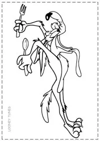 Fisă de colorat cu Looney tunes de colorat p26