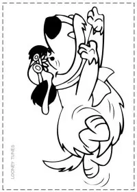 Fisă de colorat cu Looney tunes de colorat p29