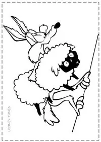 Fisă de colorat cu Looney tunes de colorat p32
