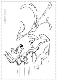 Fisă de colorat cu Looney tunes de colorat p34