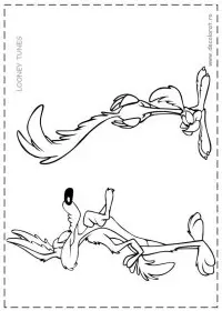 Fisă de colorat cu Looney tunes de colorat p37
