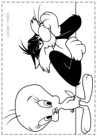 Fisă de colorat cu Looney tunes de colorat p40