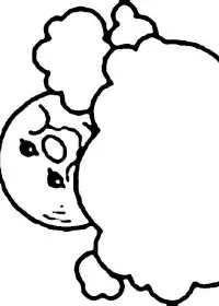 Fisă de colorat cu Luna de colorat p11