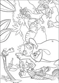 Madagascar de colorat