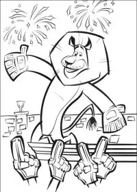 Fisă de colorat cu Madagascar de colorat p04