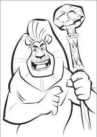 Fisă de colorat cu Madagascar de colorat p05