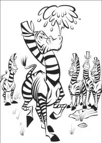 Fisă de colorat cu Madagascar de colorat p06