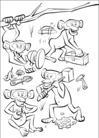 Fisă de colorat cu Madagascar de colorat p07