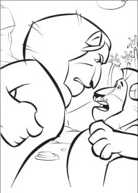 Fisă de colorat cu Madagascar de colorat p12