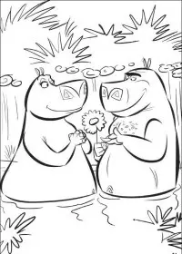 Fisă de colorat cu Madagascar de colorat p15