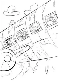 Fisă de colorat cu Madagascar de colorat p16