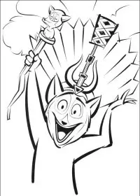 Fisă de colorat cu Madagascar de colorat p19