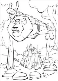 Fisă de colorat cu Madagascar de colorat p24