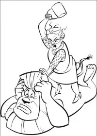 Fisă de colorat cu Madagascar de colorat p27