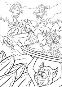 Fisă de colorat cu Madagascar de colorat p29