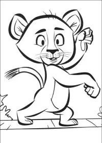 Fisă de colorat cu Madagascar de colorat p31