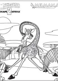 Fisă de colorat cu Madagascar de colorat p44