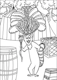 Fisă de colorat cu Madagascar de colorat p47