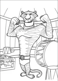 Fisă de colorat cu Madagascar de colorat p54