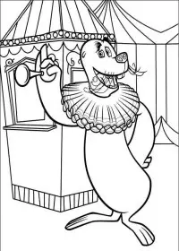 Fisă de colorat cu Madagascar de colorat p62