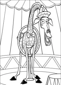 Fisă de colorat cu Madagascar de colorat p66