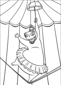 Fisă de colorat cu Madagascar de colorat p73