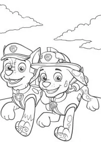 Patrula Cățelușilor de colorat p46