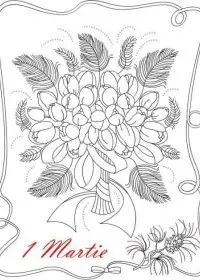 Fisă de colorat cu Martisor de colorat p04